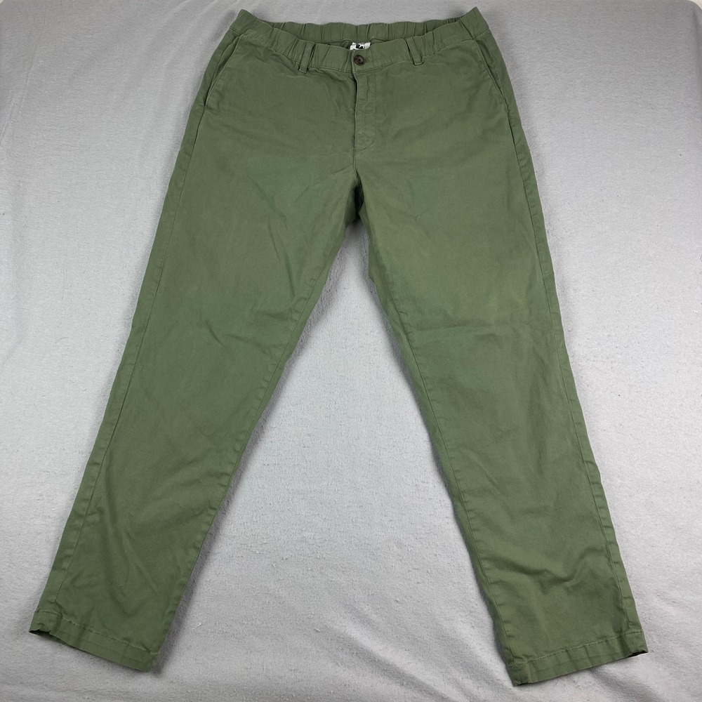 BearBottom Mens chino Pants XL Relaxed Fit Moss Green Corduroy 32" Inseam